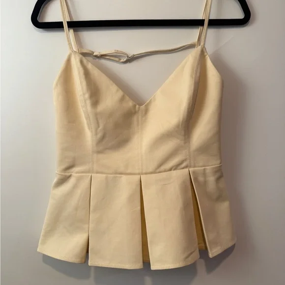 Marissa Webb Cream Pleated Camisole - Picture 9 of 12